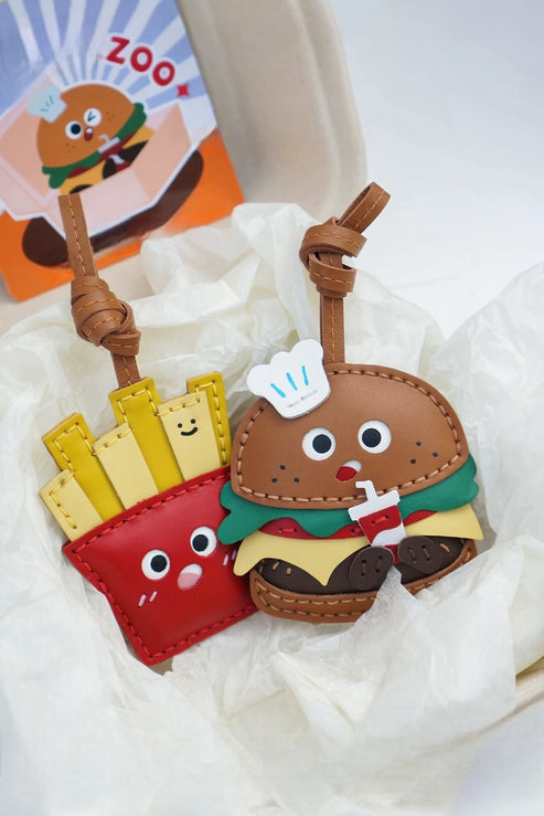 HAMBURGER BAG CHARM