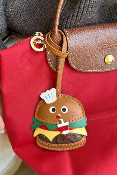 HAMBURGER BAG CHARM