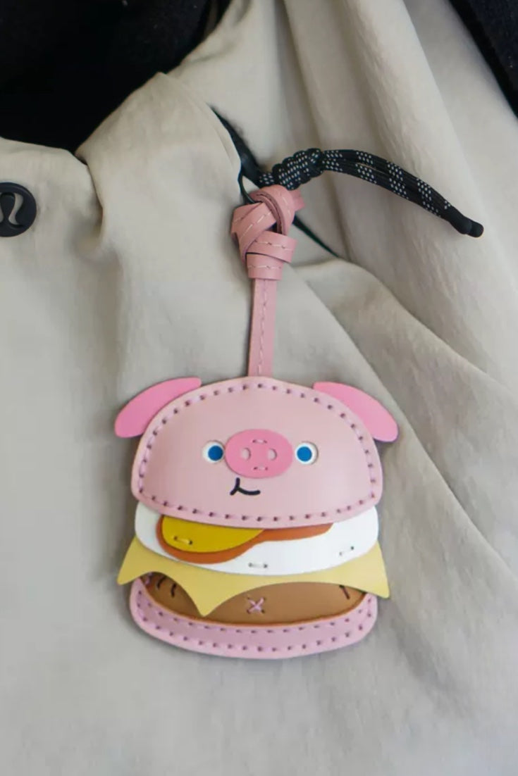 HAMBURGER BAG CHARM