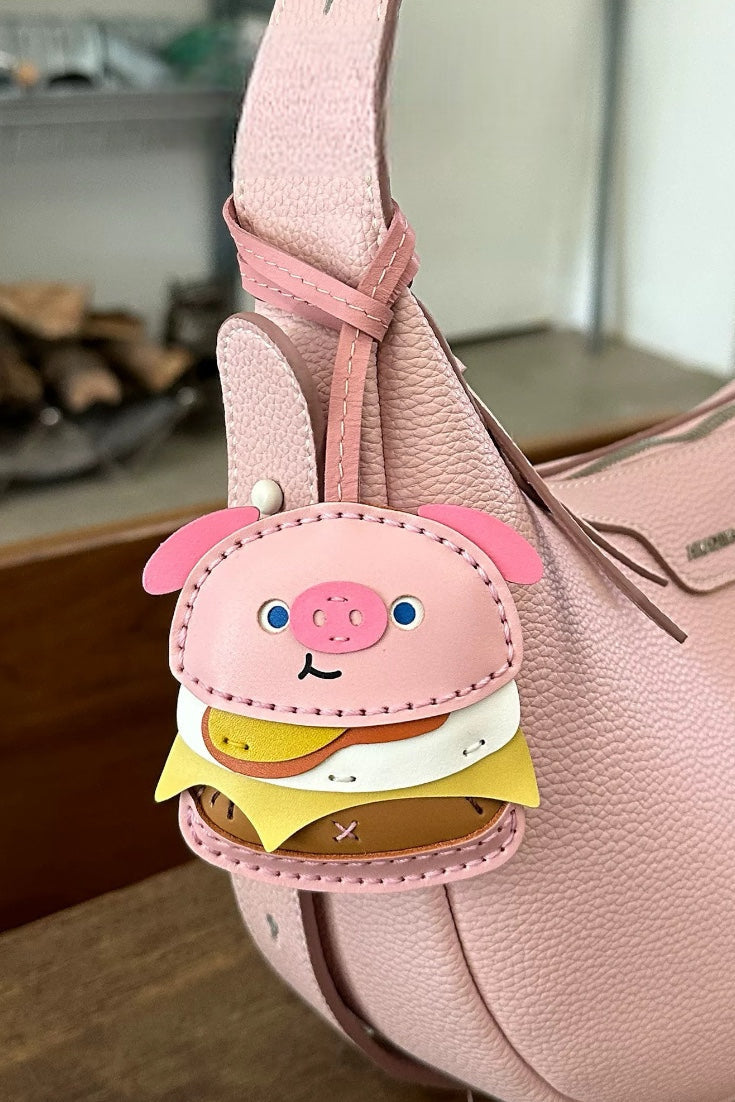 HAMBURGER BAG CHARM