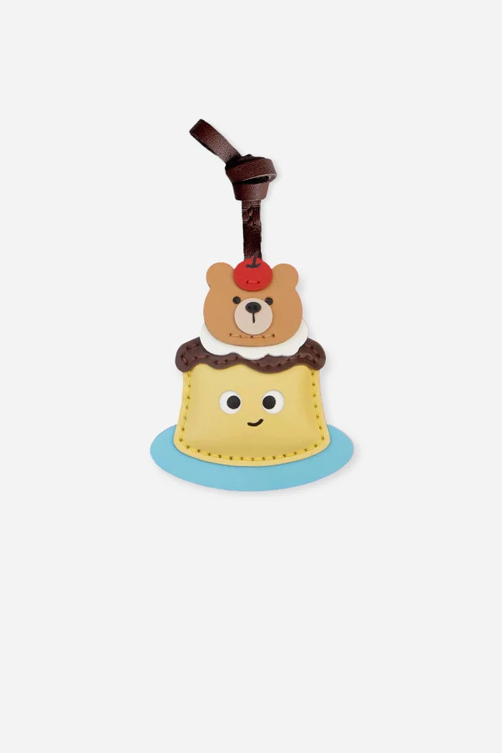 BEAR PUDDING BAG CHARM