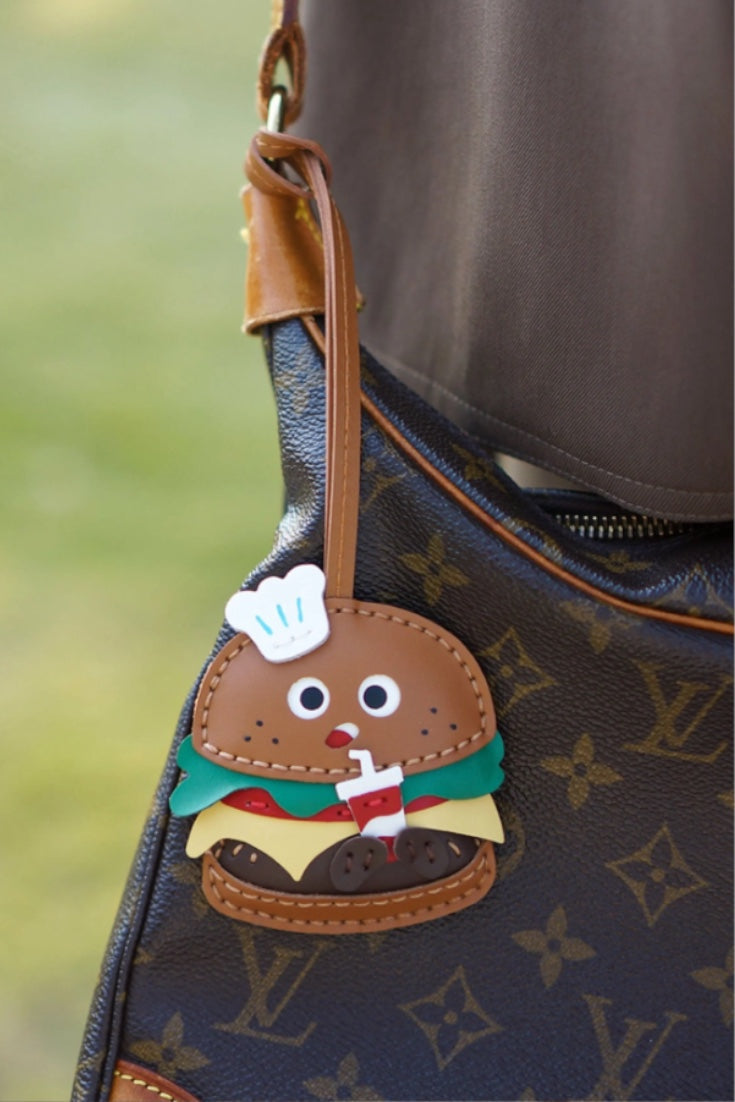 HAMBURGER BAG CHARM