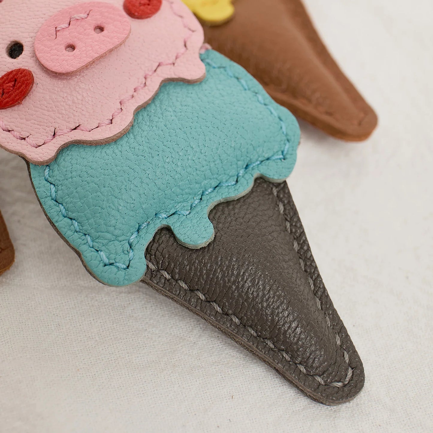 PIG ICE CREAM BAG CHARM