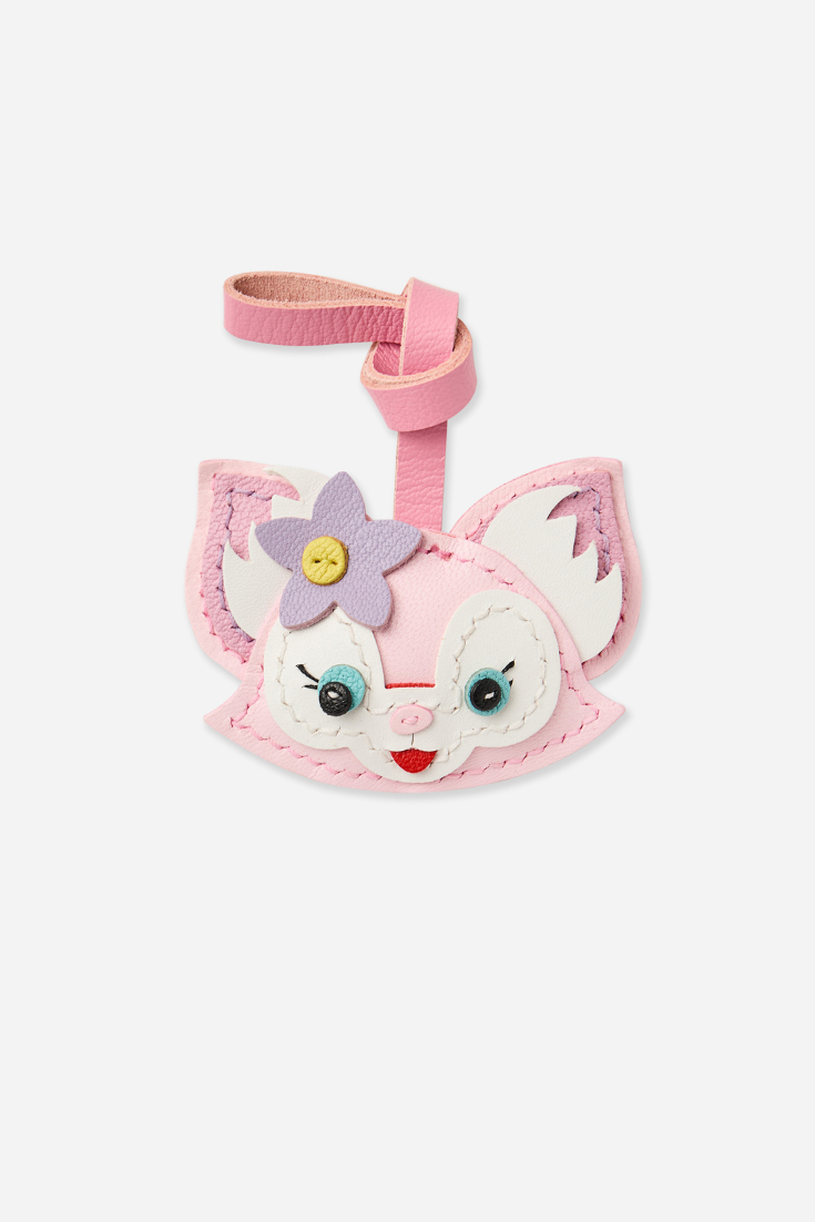 PINK FOX BAG CHARM