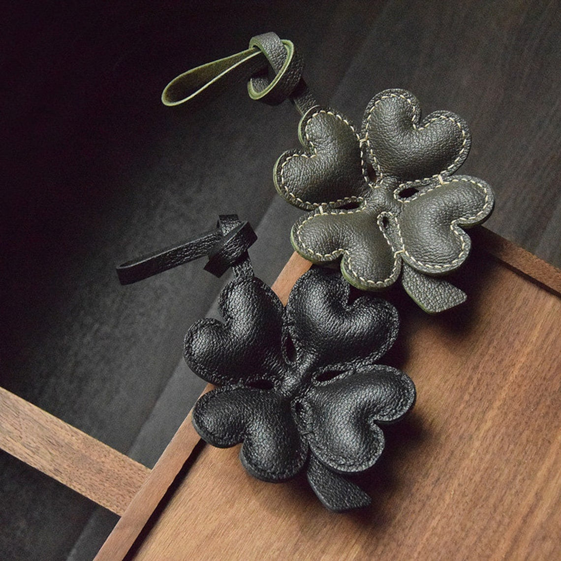 FOUR LEAF CLOVER BAG CHARM