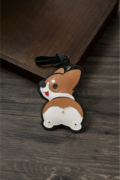 HAPPY CORGI BAG CHARM
